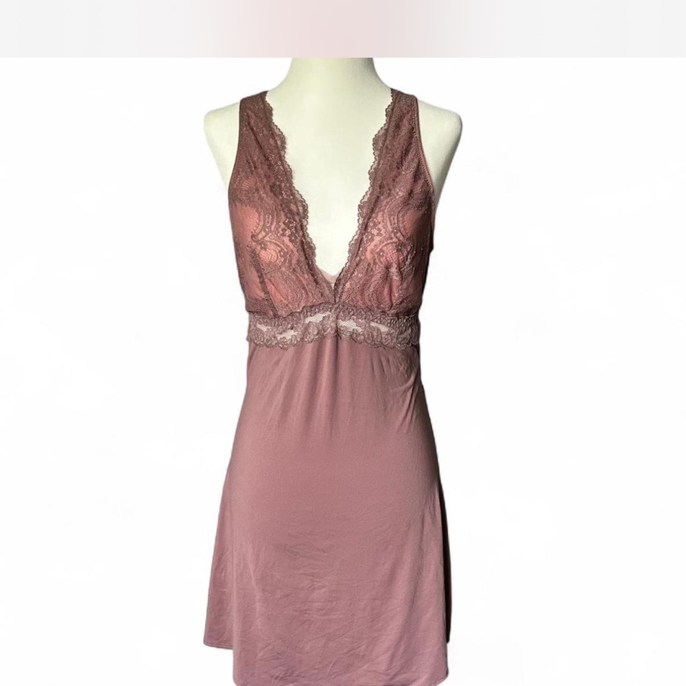 Lace Trim pink Sleepwear